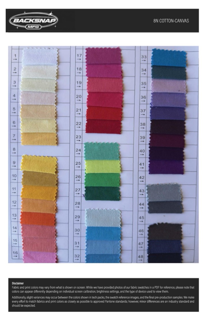 Fabric swatch book page 1