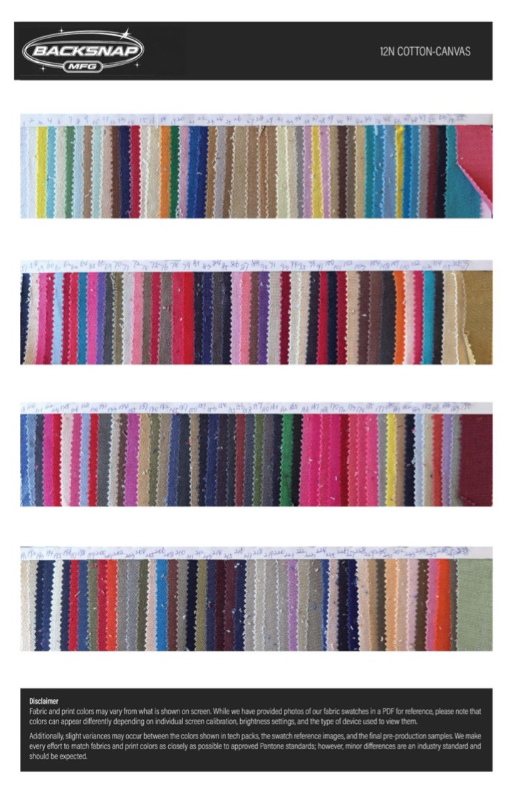 Fabric swatch book page 6
