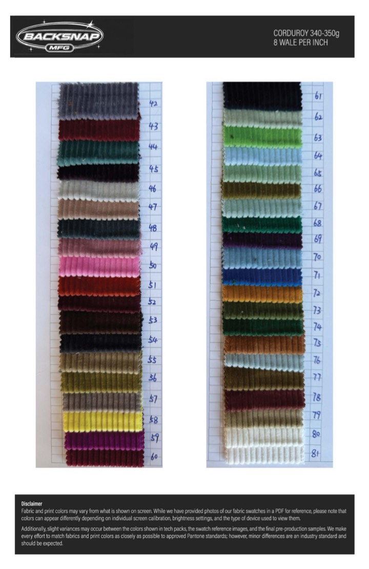 Fabric swatch book page 12