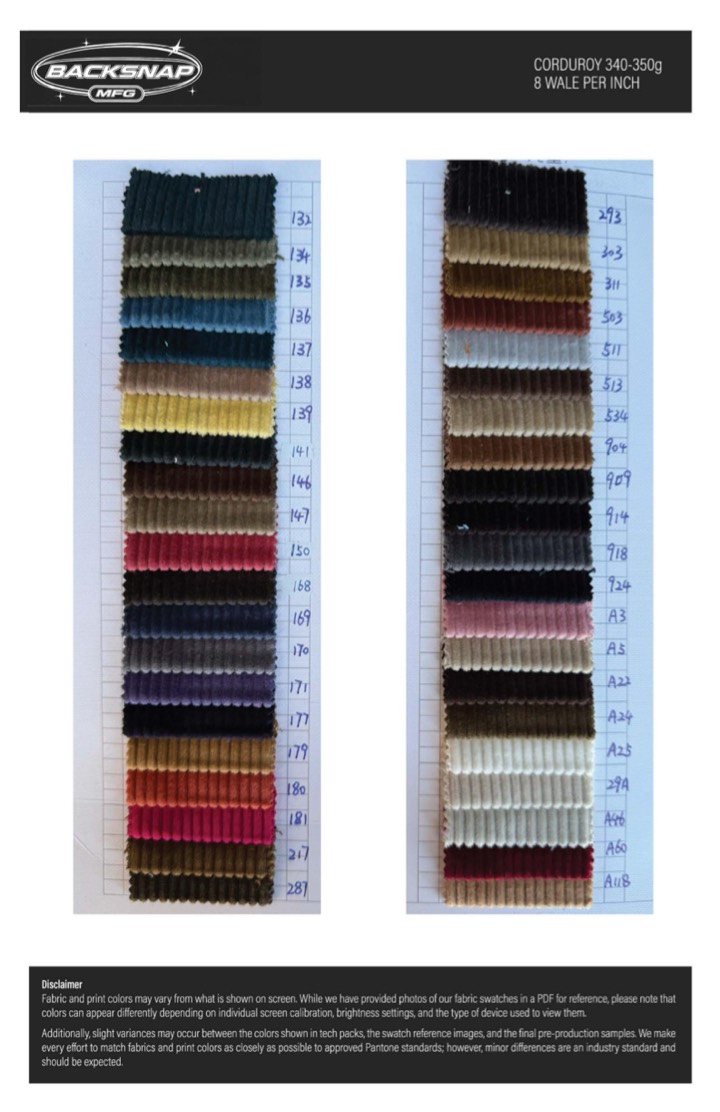 Fabric swatch book page 14
