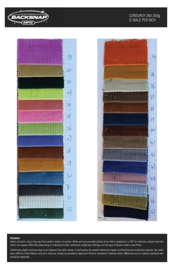 Fabric swatch book page 16