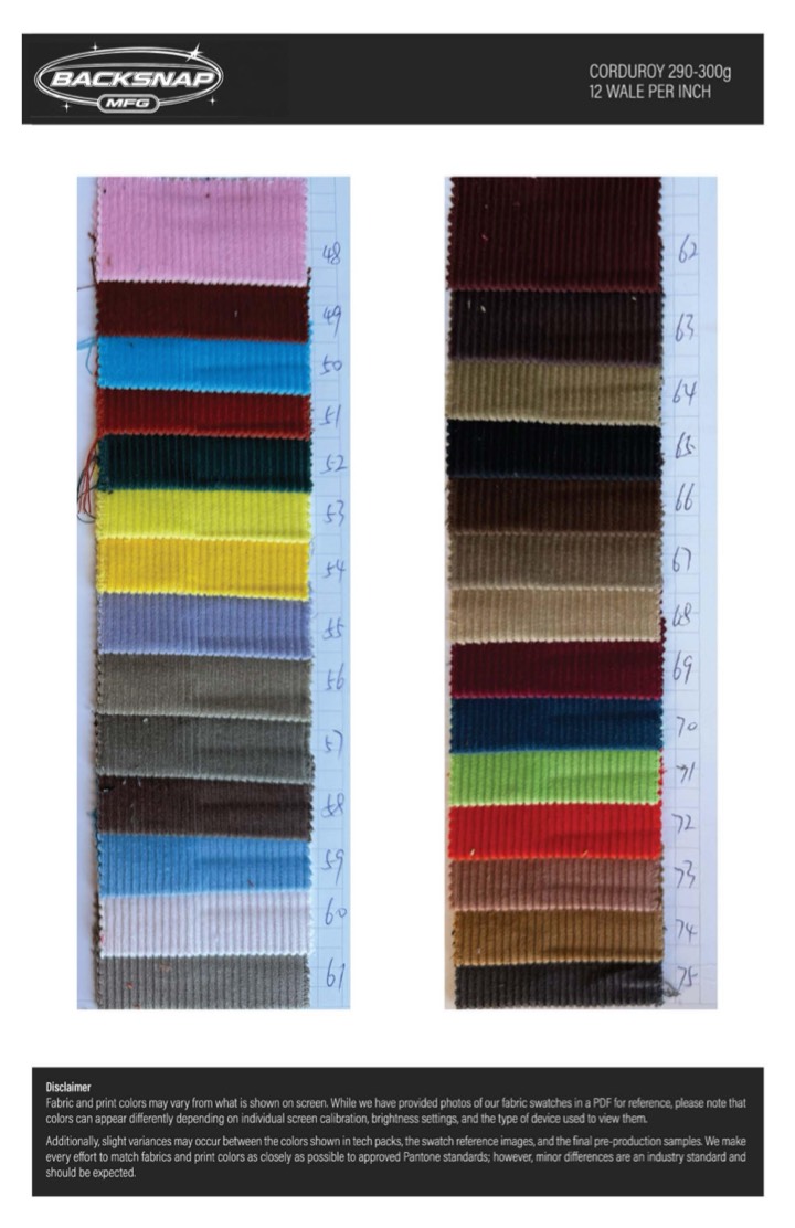 Fabric swatch book page 17
