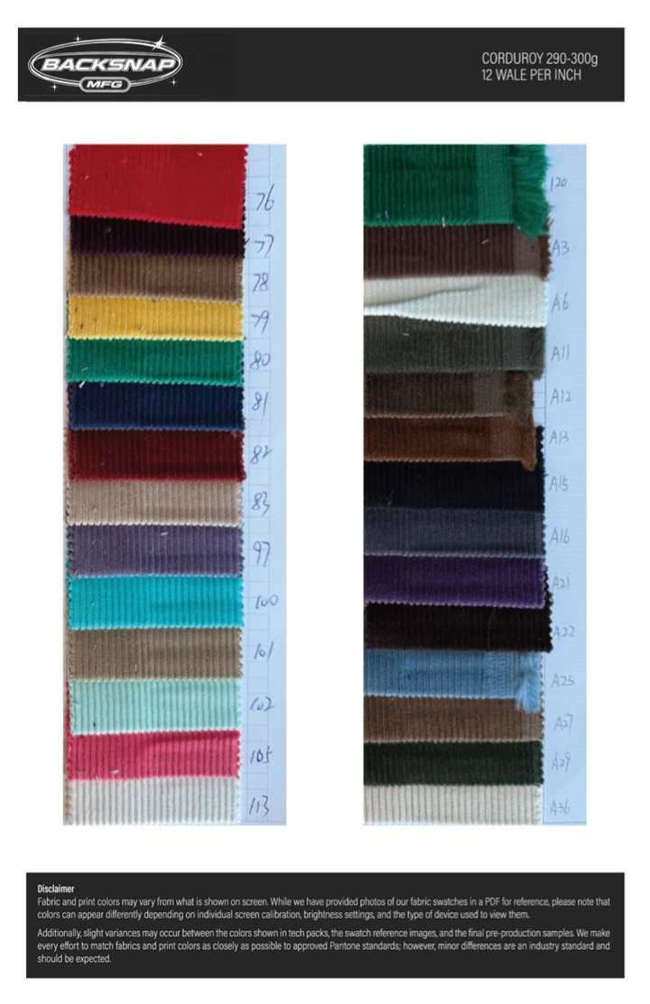Fabric swatch book page 18