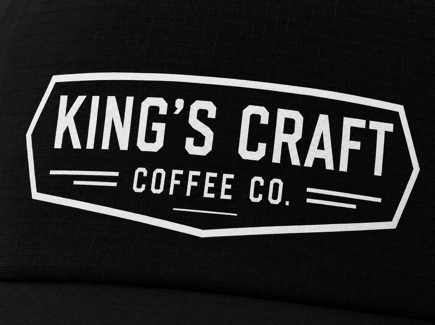 Close-up of screen printed artwork on fabric